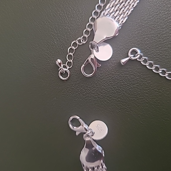 mesh style silver Bracelet(9") - Picture 3 of 6